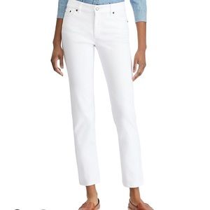 Lauren Ralph Lauren White Straight Slimming Denim